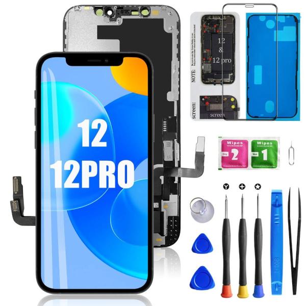 Mobkitfp for iPhone 12/12 Pro Screen Replacement 6...
