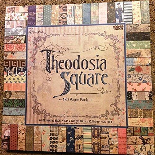 Theodosia Square 12x12 Scrapbooking Paper Pad, 180...