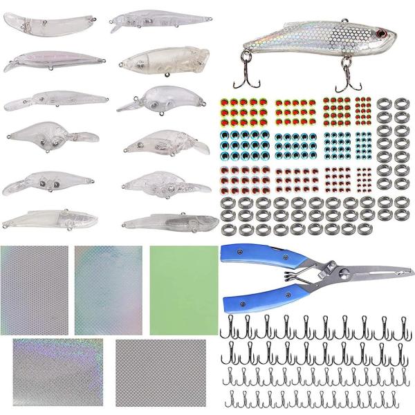 未塗装 クランクベイト ブランクフィッシング ミノールアー キット - 301ピース フィッシングプ...