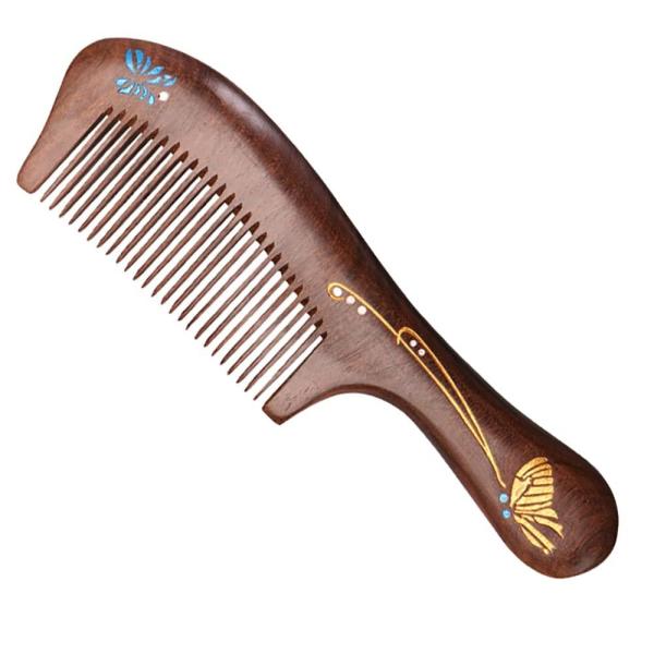 Sandalwood Wooden Hair Comb Handmade Wooden Comb S...