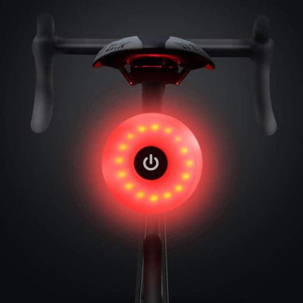 WASAGA自転車テールライト、スポーツLEDリア自転車ライトUSB充電式、赤高輝度自転車テールライ...