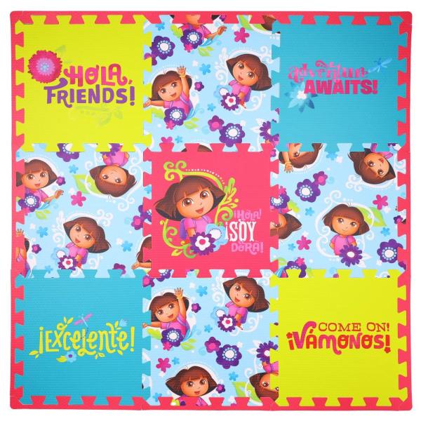 Dora The Explorer Kids Foam Mat, Interlocking Puzz...