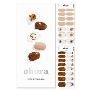 ohora Semi Cured Gel Nail Strips (N Caramel Bear) ...