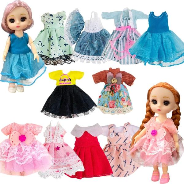 Huang Cheng Toys 6.3 Mini Girl Dolls, includ 10 Se...