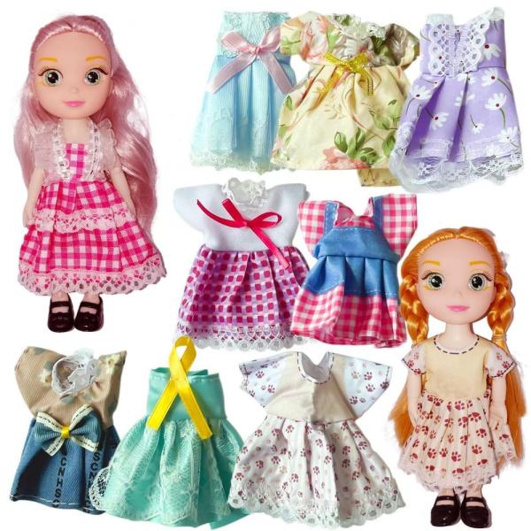 Huang Cheng Toys 6.3 Mini Girl Dolls, includ 10 Se...