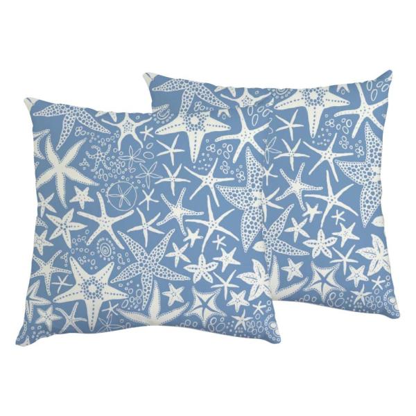 DreamBay Pack of 2 Silhouettes Starfish Abstract S...