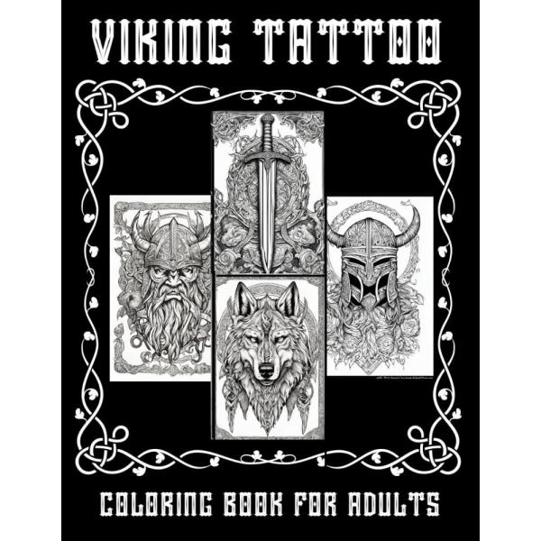 Viking Tattoo Coloring Book For Adults For Relaxat...