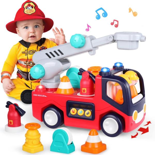 Toy Cars for 1 2 3 Year Old Boy Girls Gifts Fire T...