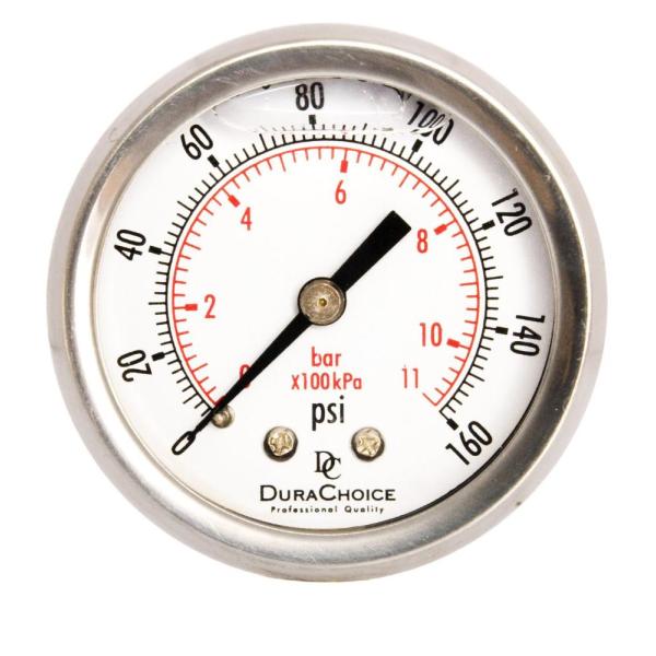 DuraChoice 2 Liquid Filled Pressure Gauges - Stain...