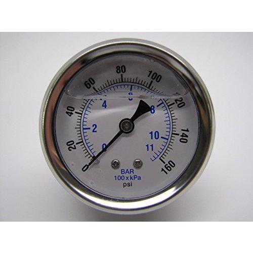 New Stainless Steel Liquid Filled Pressure GAUGE W...