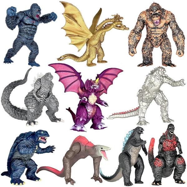 TwCare Exclusive 10-Piece Godzilla vs Kong Action ...