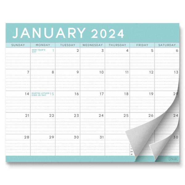 S&amp;O ティール磁気冷蔵庫カレンダー 2024年1月~2025年6月~2025年6月~ イベントや予...