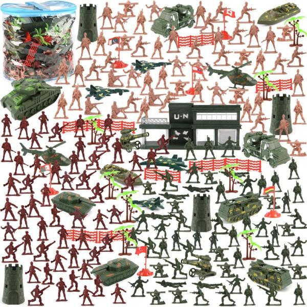 3 otters 307PCS Army Men Military Set, Military Ba...