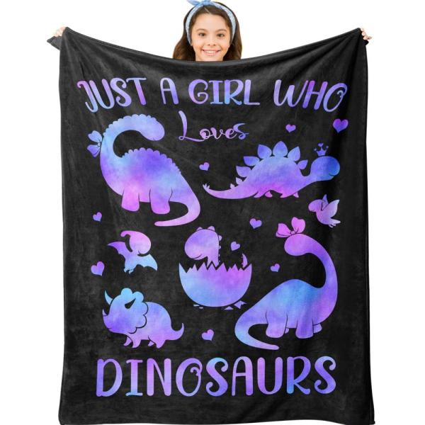 Jepufo Dinosaur Blanket Gifts, Dinosaur Blanket fo...