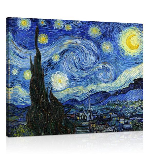 ゴッホ キャンバス ウォールアート 星月夜 風景画 絵 複製 部屋 装飾 - 有名なアートプリント ...