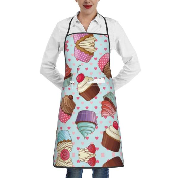 JBYJBX Cupcake Pattern Print Unisex Funny Chef Kit...