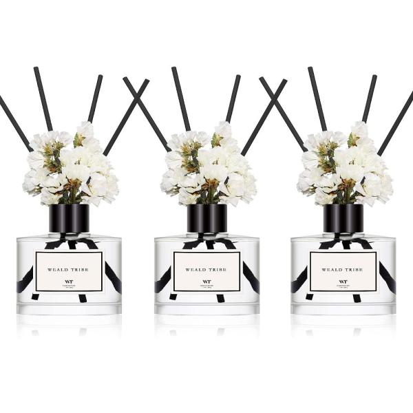 Flower Reed Diffuser Set Of 3 For Bathroom Accesso...
