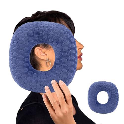 耳ピアス枕 横向きで寝る方用 耳の痛みのための穴付き CNH 耳の炎症を解放するためのドーナツ枕 耳...