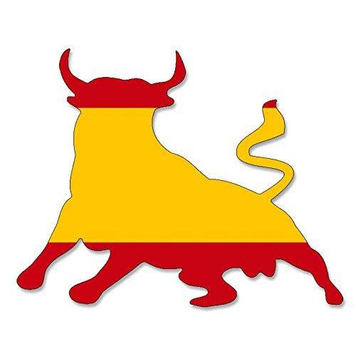 Bull形スペイン国旗ステッカー( Spain Espana )