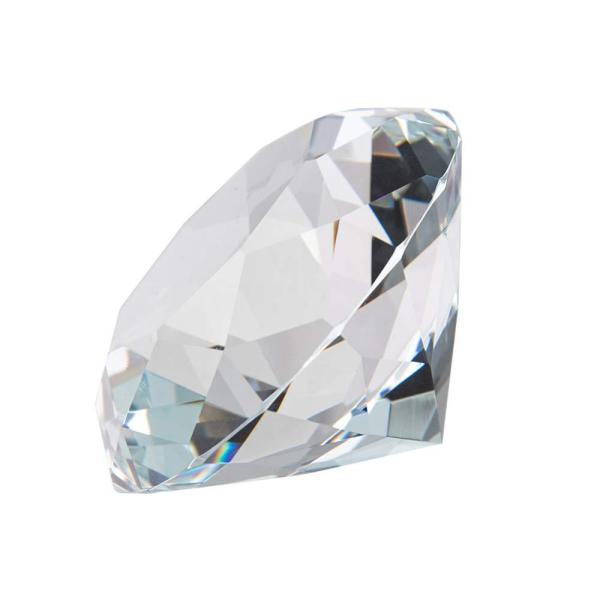 Longシェン50?mm直径Crystal Faceted Diamond Paperweight ...