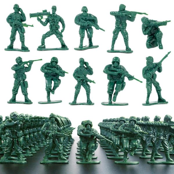 Wankko 2-Inch Plastic Army Men Action Figures, 10 ...