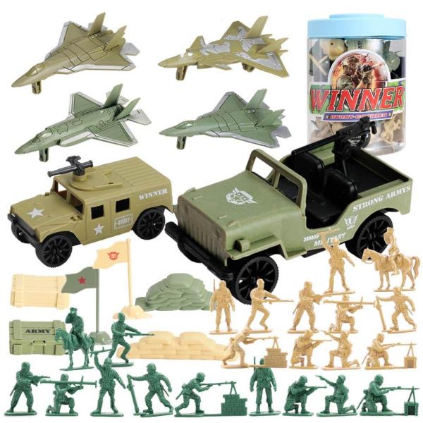 ViiKONDO Army Men Toy Military Playset Green vs Ta...
