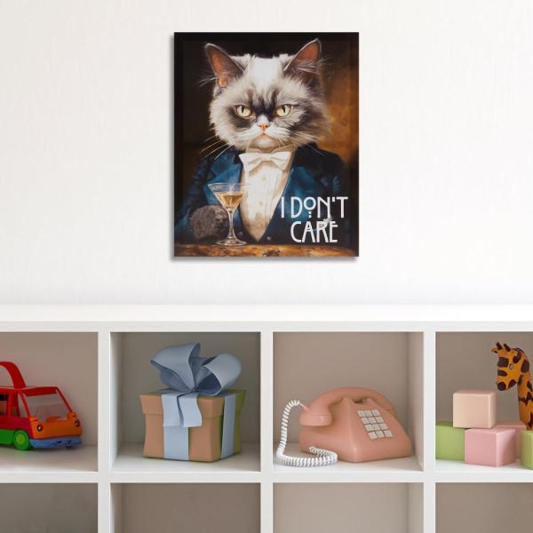 Madison Park Funny Grumpy Cat Wall D cor For Bedro...