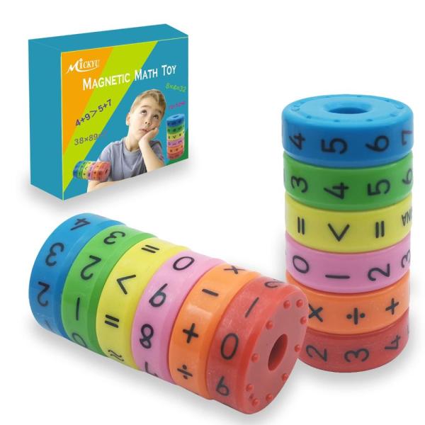MICKYU Magnetic Math Toys - Number Blocks Autism M...