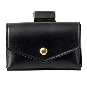 ブラック 英国製ブライドルレザー com-ono マイクロウォレット 池之端銀革店