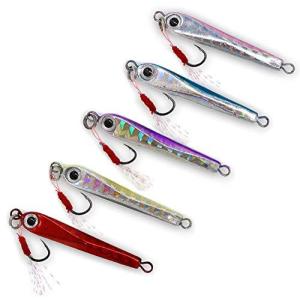 Wild Scene メタルジグ アジング セット 3.5g / 3.5cm 5.5g / 4.0cm 5個セット アシストフック 標準装備 ルアー