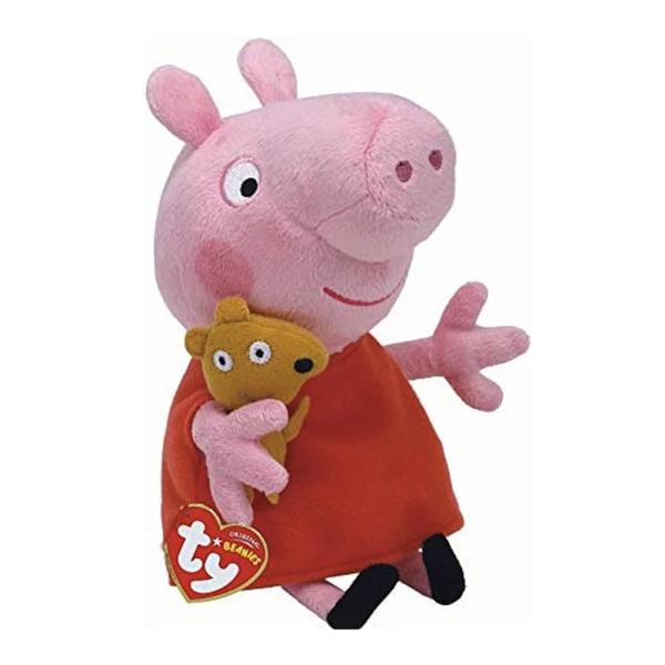 タイ ペッパピッグ ぬいぐるみ Mサイズ ペッパピッグ Ty Peppa Pig 46128