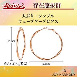 ピアス レディース フープピアス 爆買 大きめ...の詳細画像2