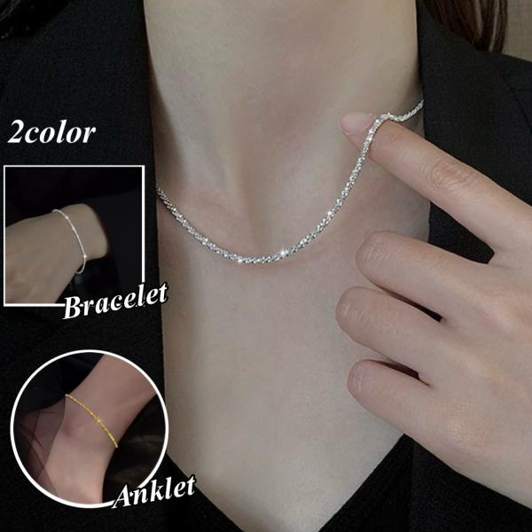 ネックレス ブレスレット アンクレット レディース メンズ 男女兼用 おしゃれ シンプル キラキラ ...