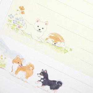 柴犬 一筆箋 わんころび 柴犬 横書き 和紙 ...の詳細画像5