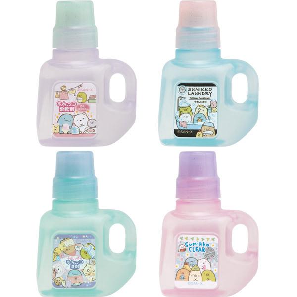 すみっコぐらし パロディのり ランドリーボトル型 全4種１セット わくわくコレクション