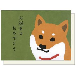 柴犬 バースデーカード 柴田さん 誕生日祝い Happy Birthday 犬雑貨