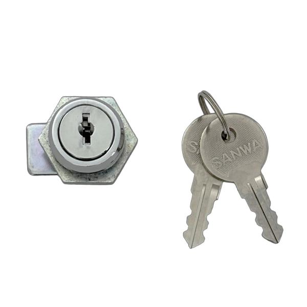 【訳あり 未使用品 在庫処分】三和シャッター シャッターボックス錠 ST-403 鍵2本付き 交換用...