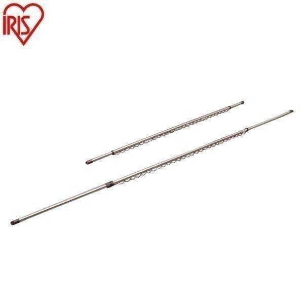 物干し竿 1.4〜3.8m 伸縮 オールステンレス ハンガー掛け ベランダ物干し 屋外 室内 部屋干...