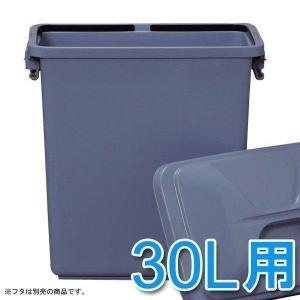 角型ペール （ごみ箱/ゴミ箱）(30L)キッチン ダストボックス  PK-30 ブルー  アイリスオーヤマ｜joylight