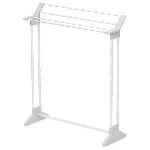 タオルハンガー タオル干し スタンド バスタオル 4枚 省スペース 組立簡単 洗面所 脱衣所 部屋干...