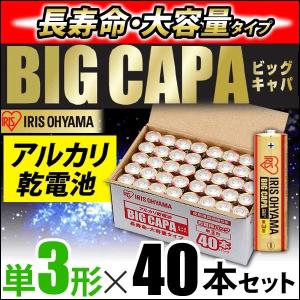 ★アルカリ乾電池 BIG CAPA 長寿命・大容量タイプ 単3形40本セット アイリスオーヤマ