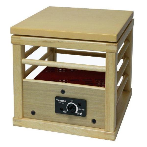 置くだけ こたつヒーター 就寝用コタツ100W天板付 一人コタツ WH ASK-101 TEKNOS