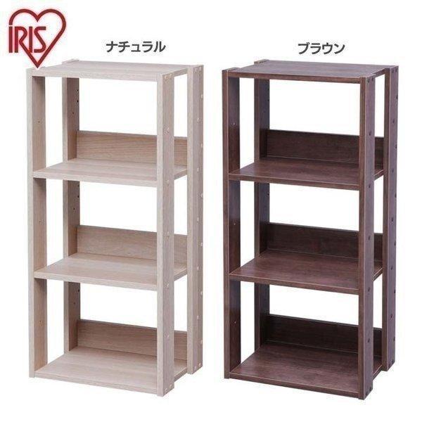 ラック 棚 収納 木製 おしゃれ シンプル オープンウッドラック OWR-400 アイリスオーヤマ ...