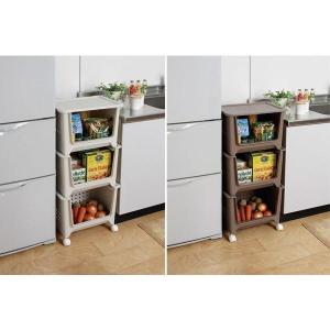 スタックバスケット キャスター付き 収納 ラン...の詳細画像5