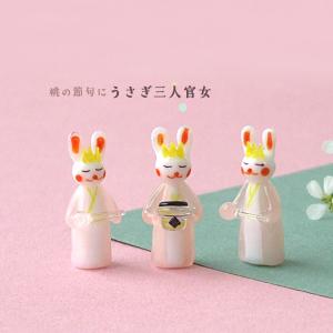 ガラス細工 ミニチュア うさぎ 兎 遠足 バレンタイン 春 雑貨 置物