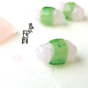 ガラス細工　お雛様　桃の節句　和菓子　桜餅　和雑貨　コンパクトお雛様　　　　ほんのり・桜餅