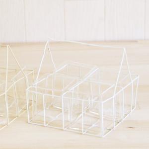 ガラス製品　インテリア　雑貨　置物　　　ワイヤーベースBOX4個｜joyluckstore