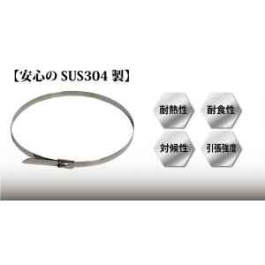 ステンレス製結束バンド 100本セット 4.6...の詳細画像1