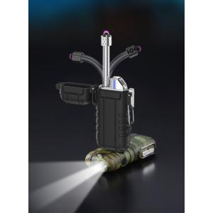 電子ライター USB充電式 プラズマ 無炎 防風 防水仕様 ダブルアークライター 軽量薄型 持ちやすい PSE