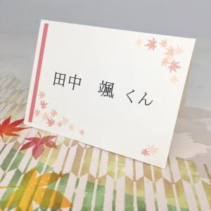 【優雅 もみじ】結婚式 席札（オーダーメイド印刷可）